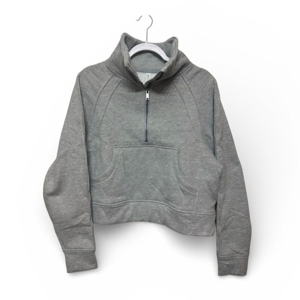 Gray Women's Half-Zip Sweater